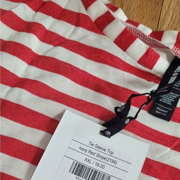 NWT Tie Sleeve Top Tunic Length Agnes & Dora - Picture 3 of 6